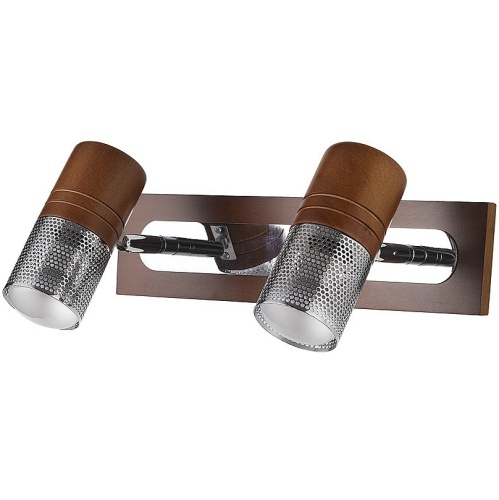 6203B/2E14 ЭКО Chrome+brown wood Спот