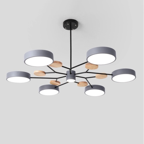 Люстра на штанге MEADE 7 lamps Grey 207862-26
