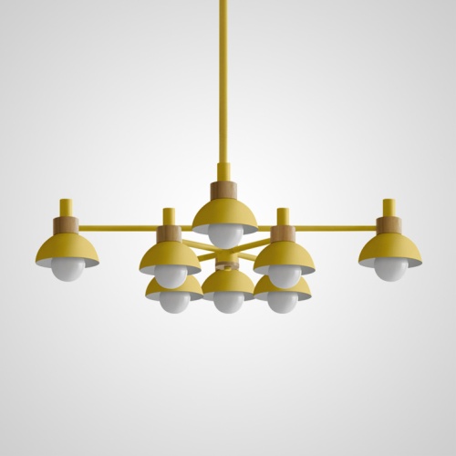 Люстра на штанге FANTA A 8 lights Yellow 101568-26