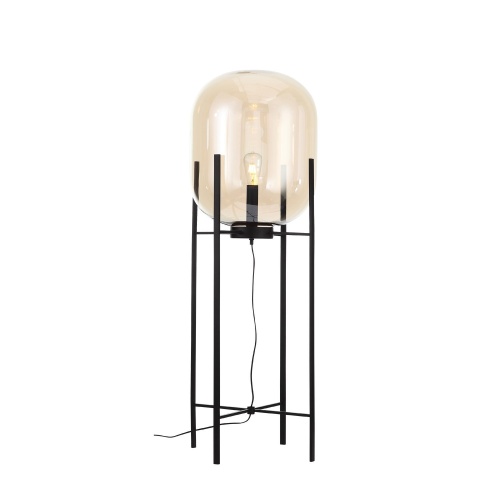 SL1050.525.01 Торшер ST-Luce Черный/Коньячный E27 1*40W (из 2-х коробок) БУРАСКА