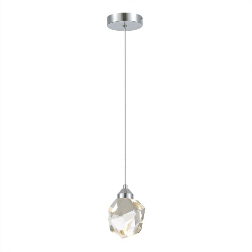 SL6114.103.01 Подвес ST-Luce Хром/Прозрачный LED 1*3W 3000K КАСКАТО