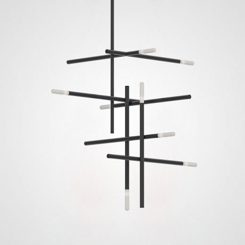 Люстра на штанге TRAVERSE H105 Black 207814-26
