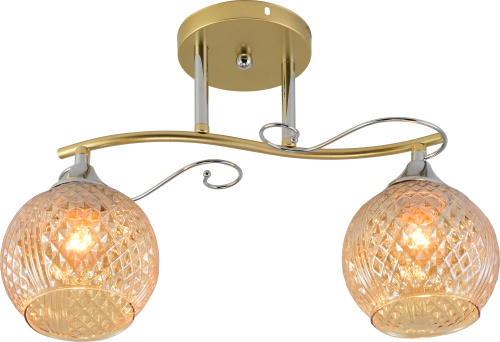 XA1318B/2 MATT GOLD+CR Люстра AMLighting (10)