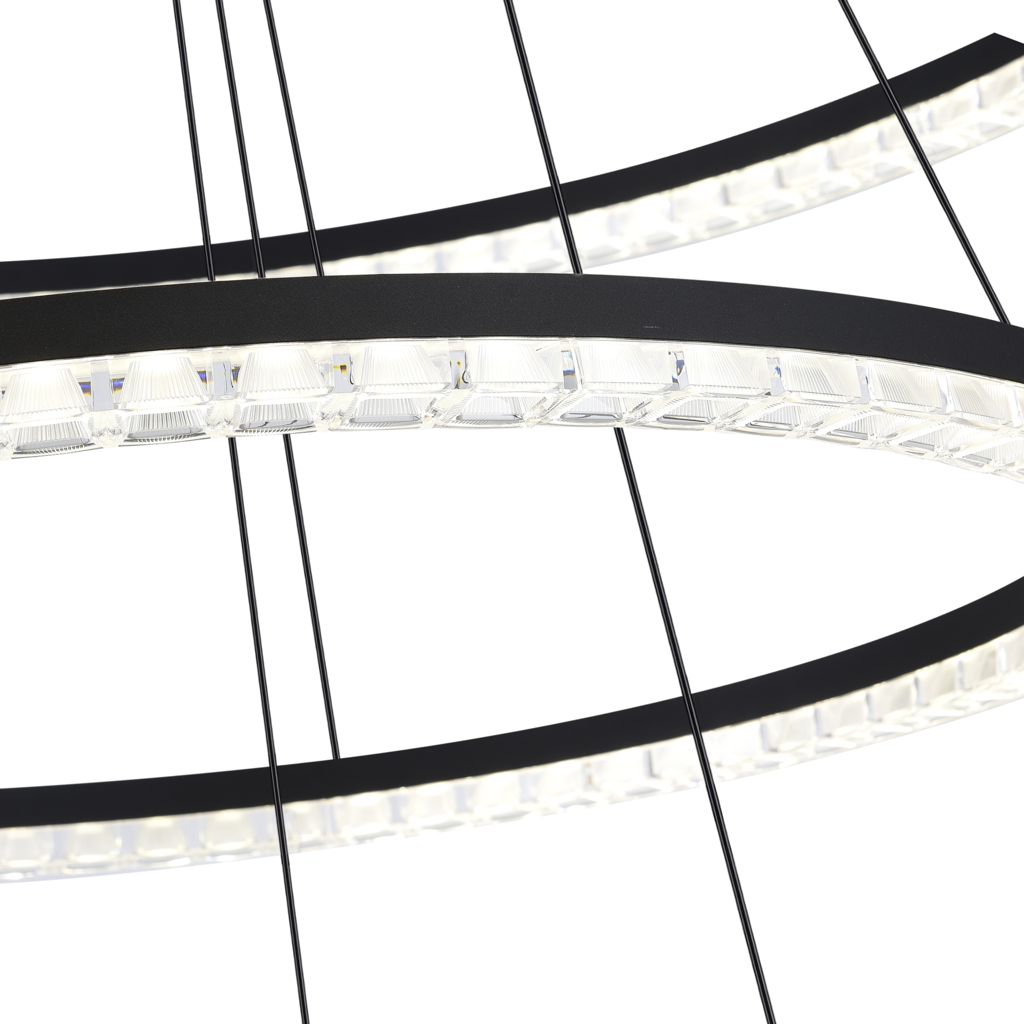 SL1018.403.03 Светильник подвесной ST-Luce черный/прозрачный LED 1*130W 4000K ЭВКЛИДИК