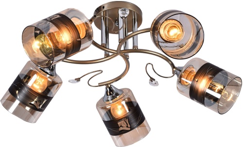 XA1158B/5 GOLD+CR Люстра AMLighting (4)