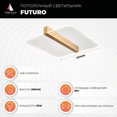 Потолочный светильник Vele Luce Futuro VL7224L21