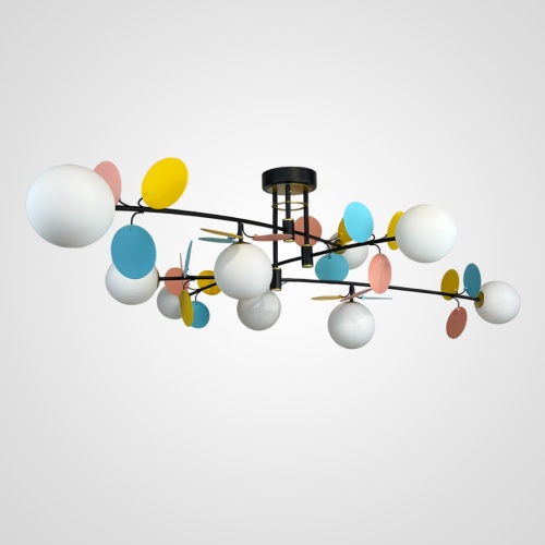 Потолочная люстра Light of MATISSE B D120 Black Multicolor 194953-23