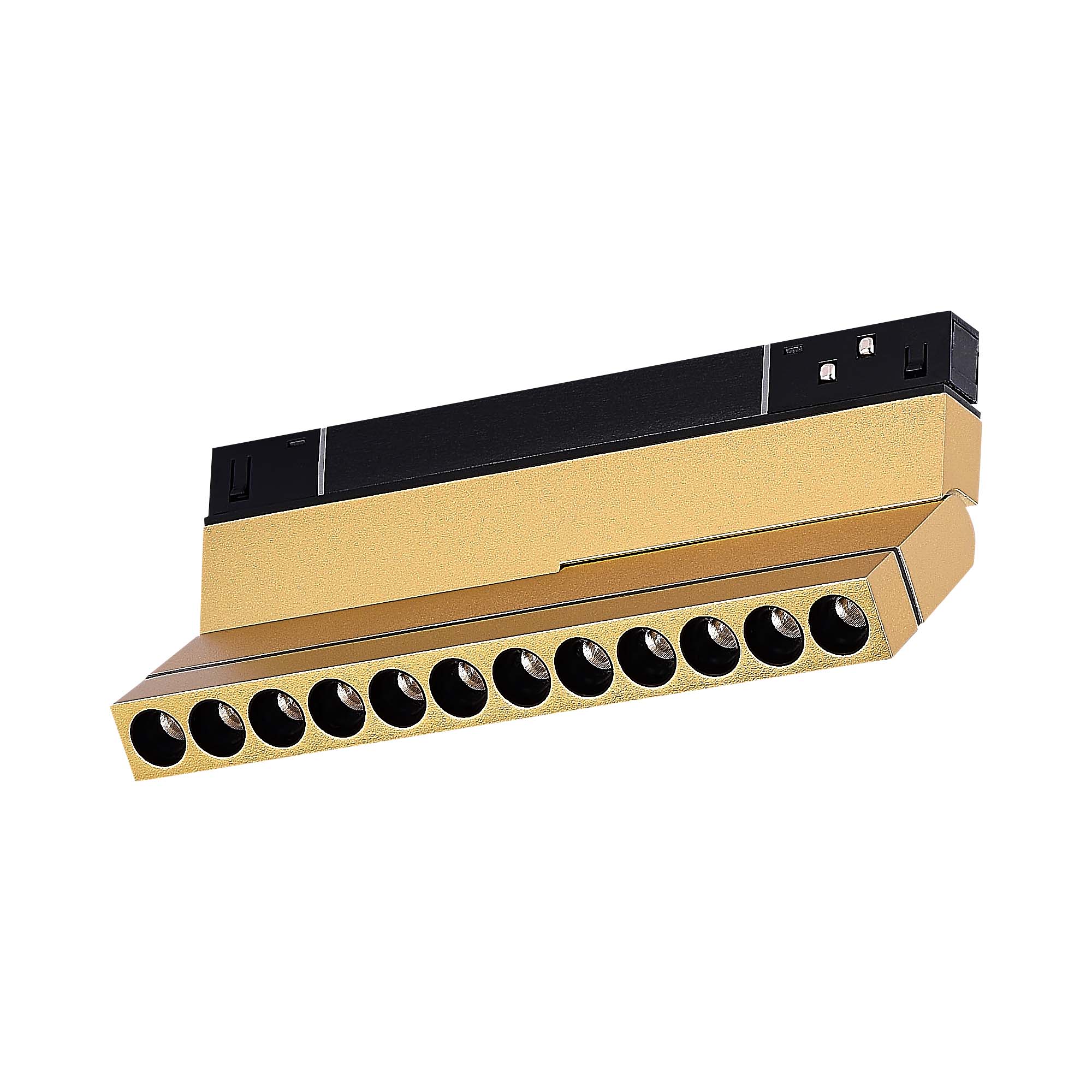 ST805.246.12 Магнитный трековый светильник Золотистый LED 1*12W 4000K 550Lm Ra>90 36° IP20 L220xW22x СКАЙЛАЙН 48V