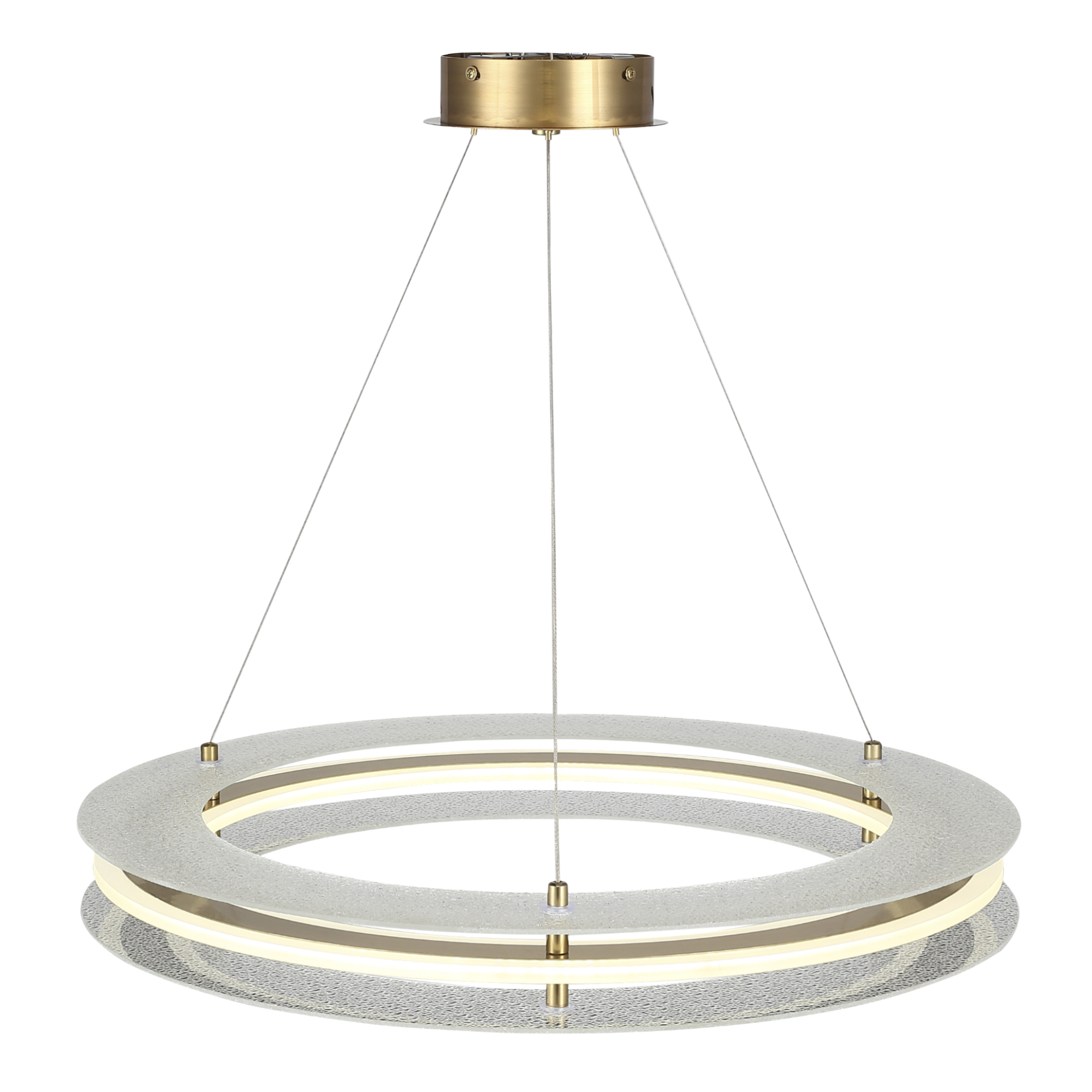 SL6245.203.01 Светильник подвесной ST-Luce золотистый/Прозрачный LED 1*40W 4000K ФЭГИ