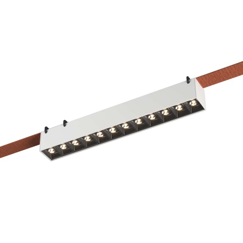 ST455.536.12 Св-к трек. Белый LED 1*12W 3000K 1 050Lm Ra90 24 IP20 L323xW40xH45 48V БЭНД