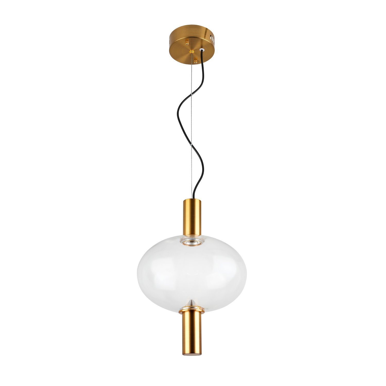 SL1582.303.01 Светильник подвесной ST-Luce Бронзовый/Прозрачный LED 1*7W 2700K АЛЕНОР