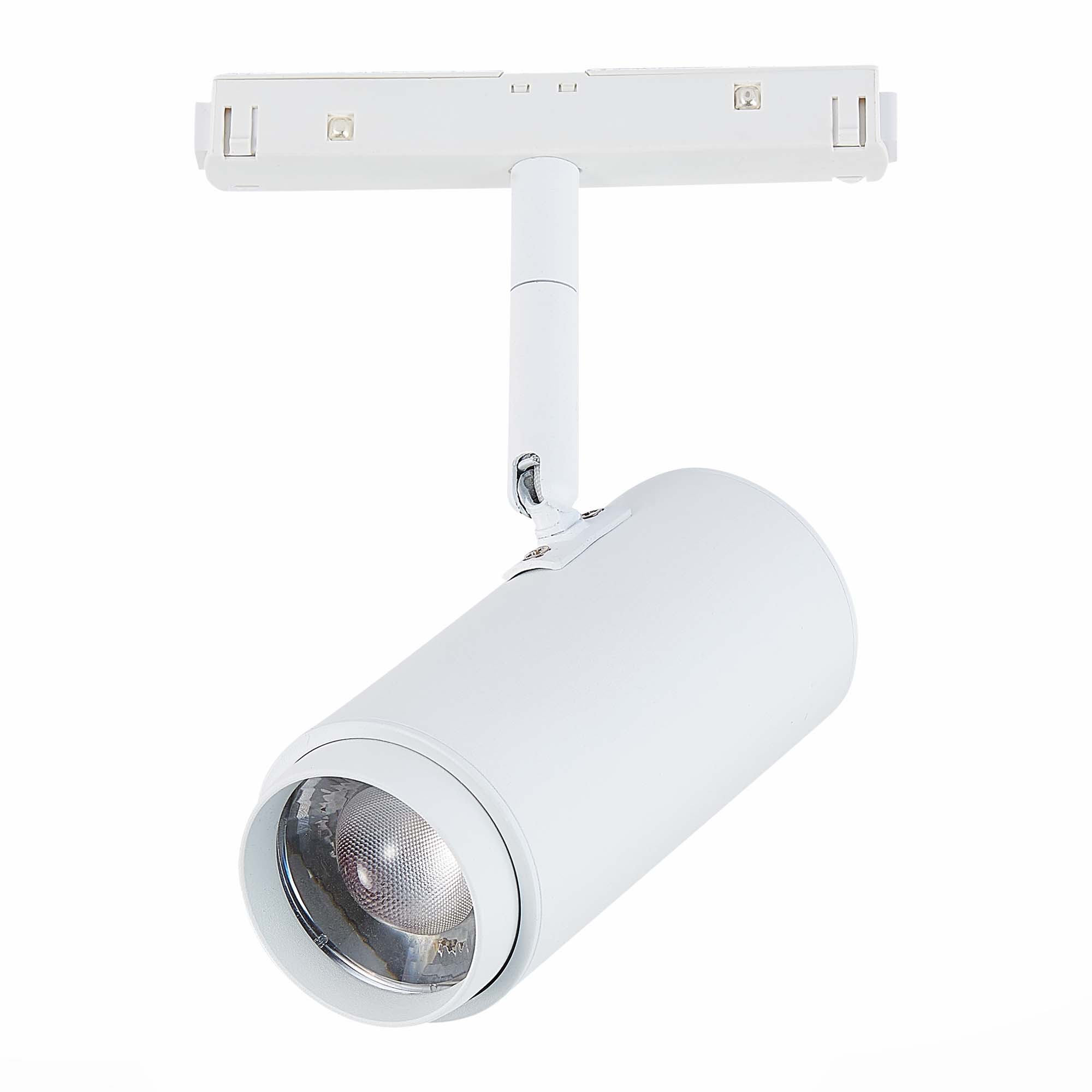 ST357.536.06 Магнитный трековый светильник ZOOM Белый LED 1*6W 3000K 667Lm Ra>90 10-60° IP20 L137xW5 СКАЙЛАЙН 48V