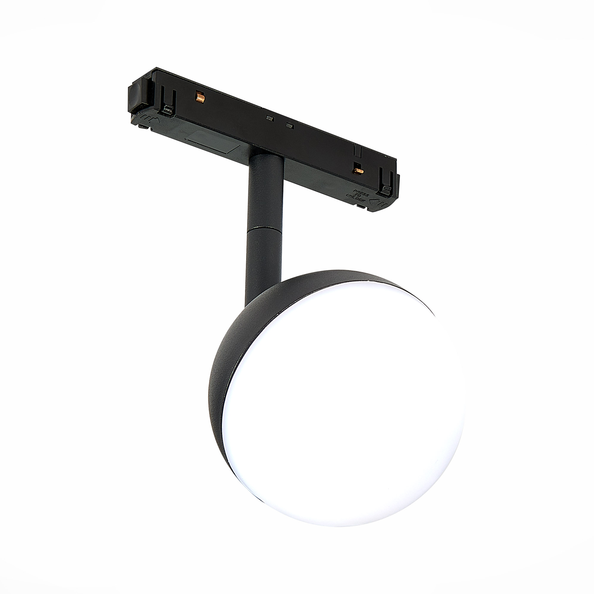 ST358.436.07 Магнитный трековый светильник Черный LED 1*7W 3000K 520Lm Ra>80 120° IP20 L120xW90xH192 СКАЙЛАЙН 48V