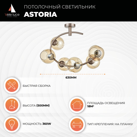 Потолочный светильник Vele Luce Astoria VL5004P62