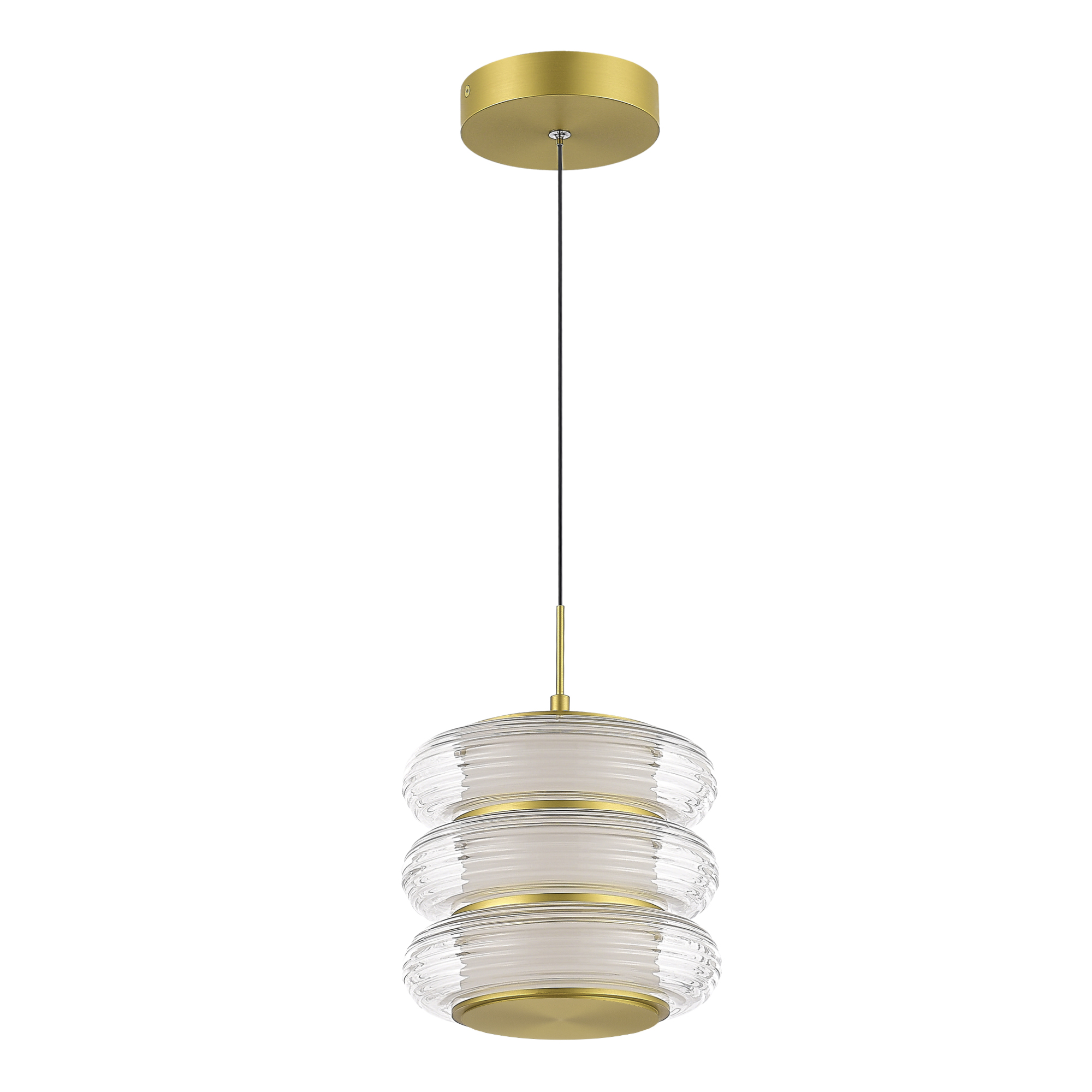 SL6239.203.03 Светильник подвесной ST-Luce золото/прозрачный LED 1*16W 3000K ФРИТЕЛЛА