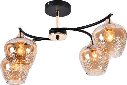 DA5135B/4 BK+ FGD Люстра AMLighting (6)
