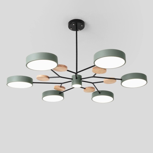Люстра на штанге MEADE 7 lamps Green 207864-26