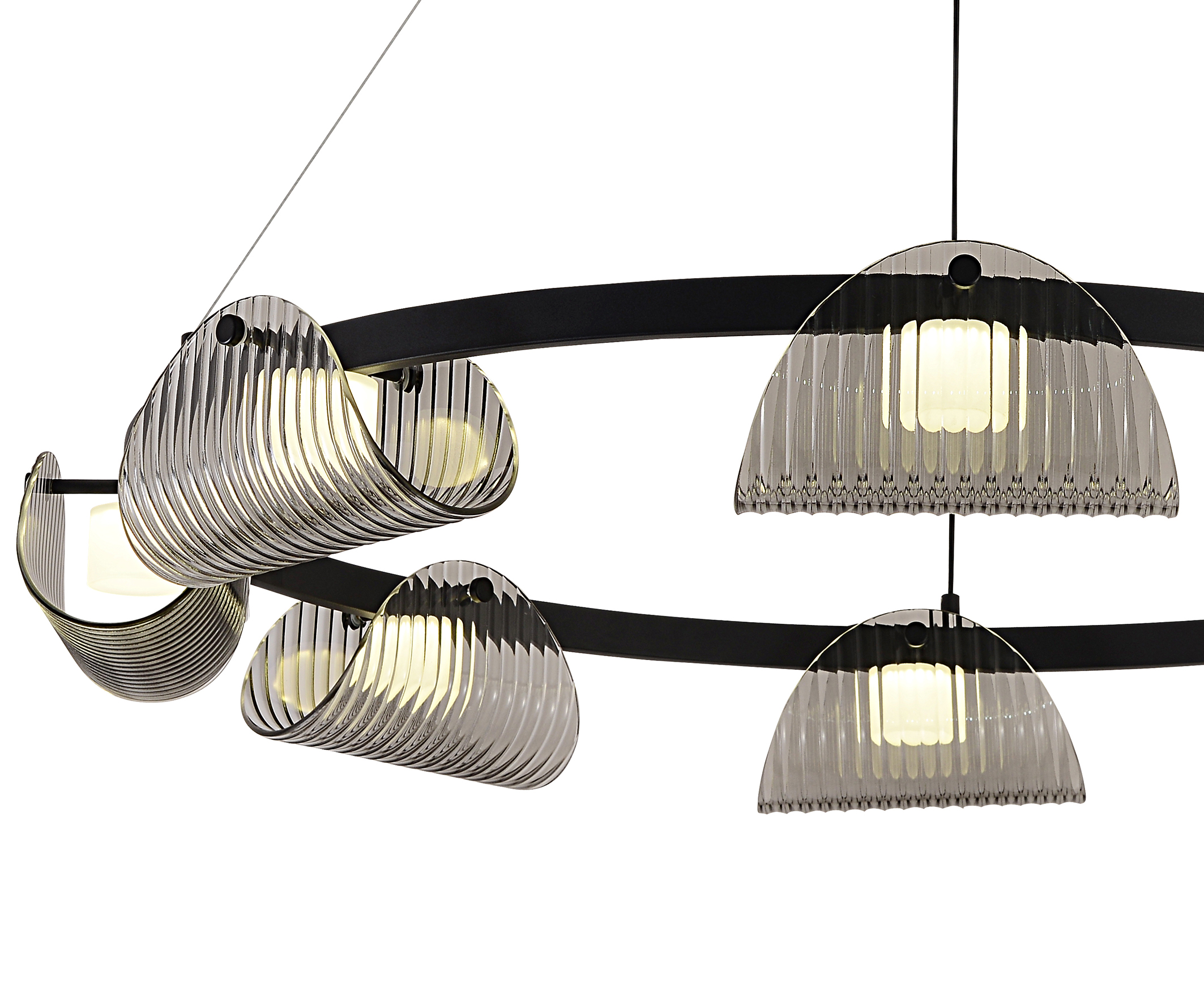 Люстра Kink Light Каспи черный 08447-8A,19(16)