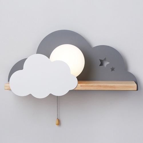Бра с полкой Серое Облако Wall Lamp Gray Cloud 156715-22