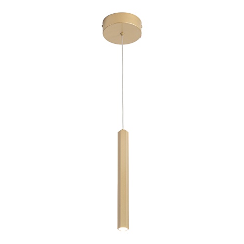 ST614.203.06 Светильник подвесной ST-Luce Золотистый/Золотистый LED 1*6W 4000K 330Lm 36° D32xH1900 Подвесные светильники