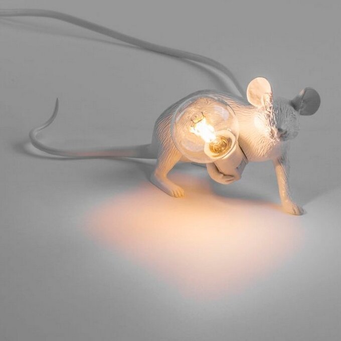 Настольная лампа Mouse Lying White 168481-22