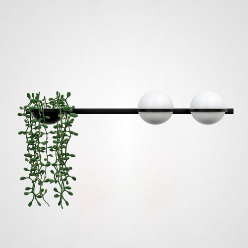 Бра PALMA Wall lamp 2 шара + 1 вазон горизонтальная 168497-22