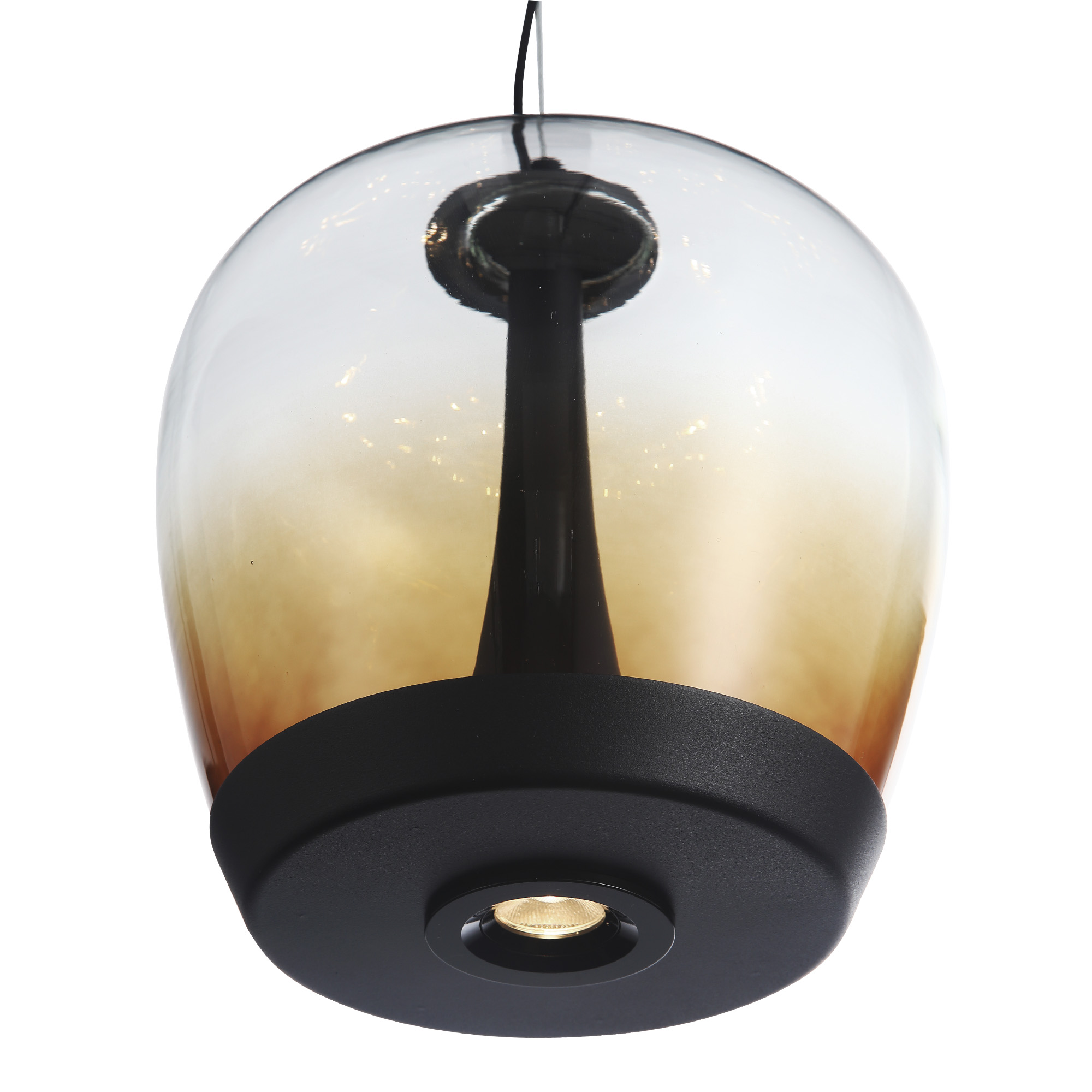 SL6014.413.01 Светильник подвесной ST-Luce Черный/Коричневый, Черный LED 1*17W 3000K РИПЛ
