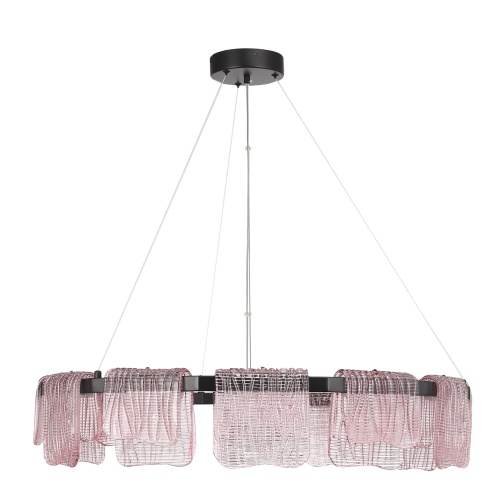 SL6021.403.66 Светильник подвесной ST-Luce черный/розовый LED 1*66W 3000K ВУАЛЬ