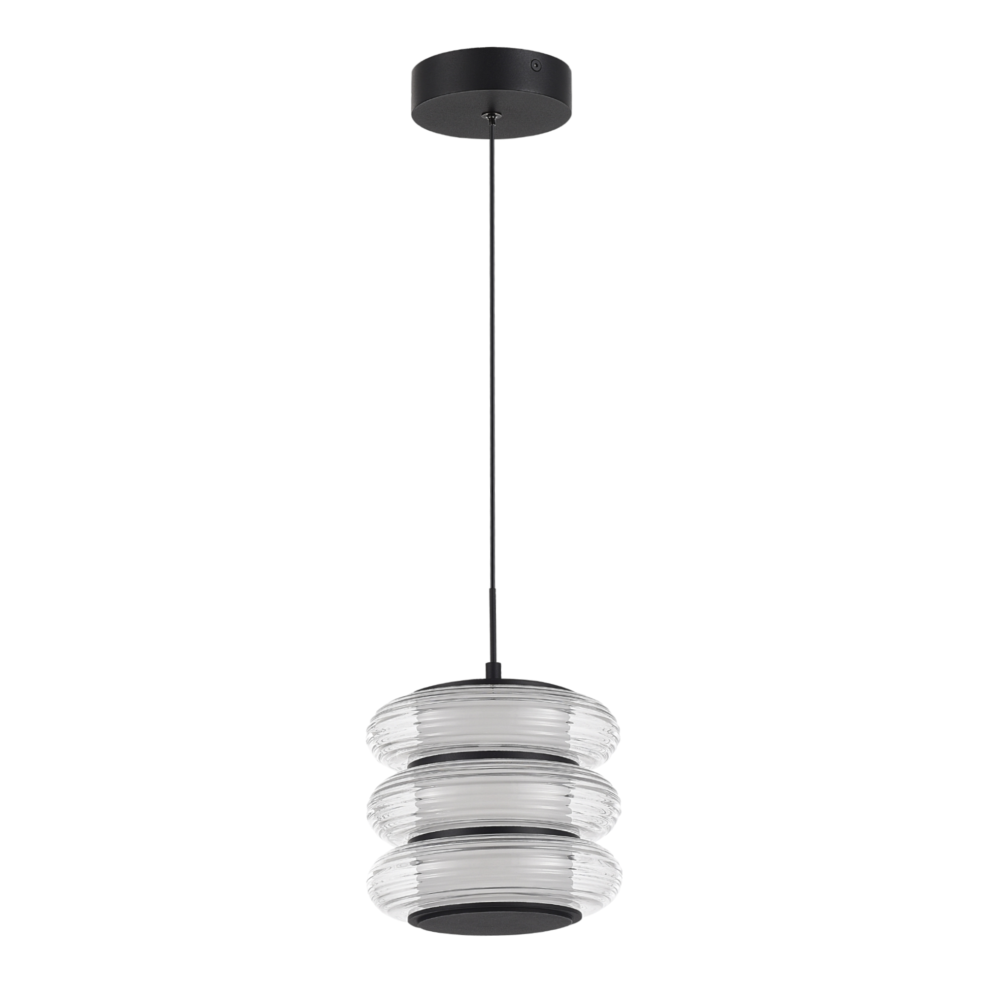 SL6239.403.03 Светильник подвесной ST-Luce черный/прозрачный LED 1*16W 3000K ФРИТЕЛЛА