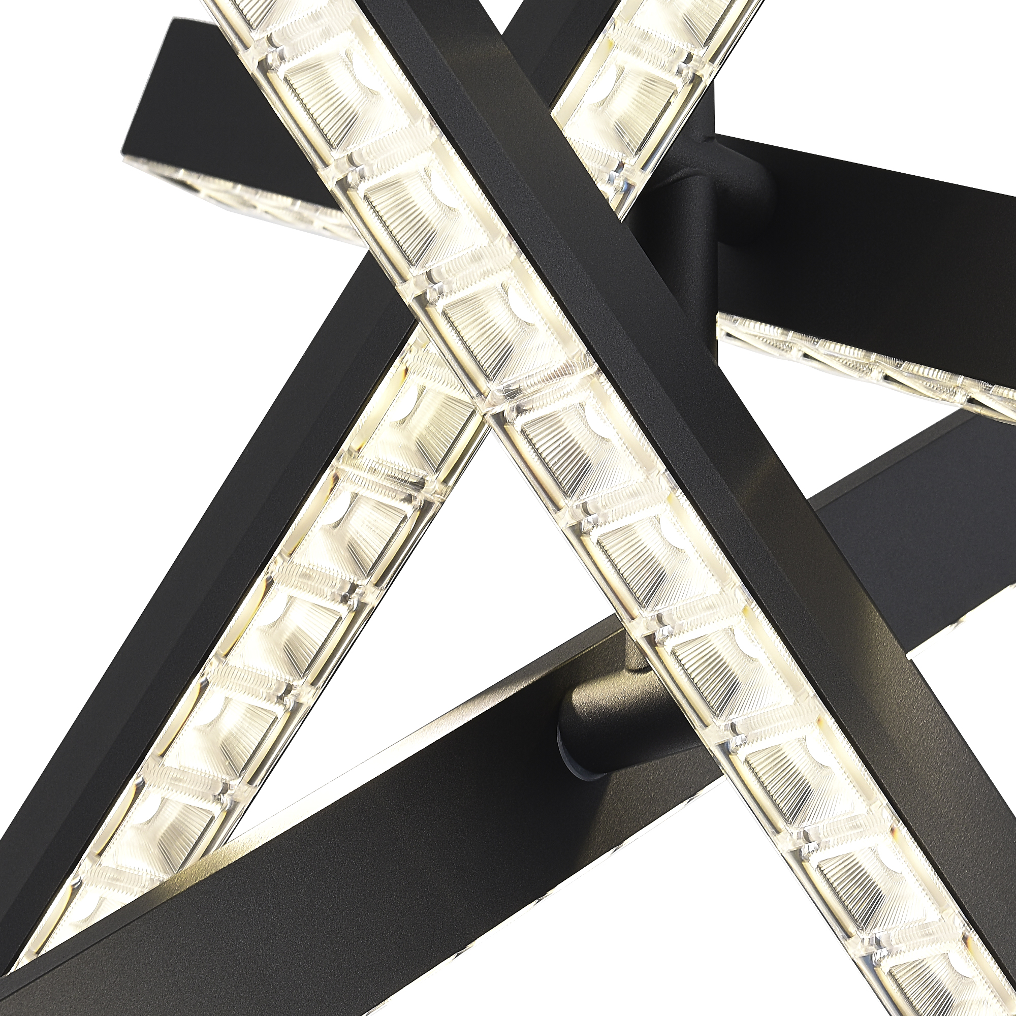SL1018.413.04 Светильник подвесной ST-Luce черный/прозрачный LED 1*43W 4000K ЭВКЛИДИК