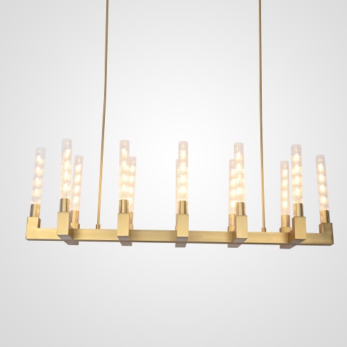 Люстра на штанге CANELLE Linear Chandelier 12 Modern Brass 84598-22