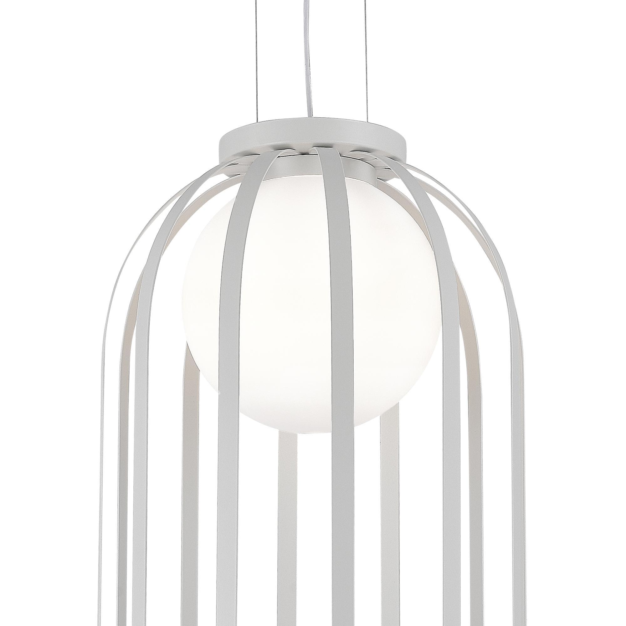 SL6129.503.01 Светильник подвесной ST-Luce Белый/Белый E27 1*60W НОРДИК