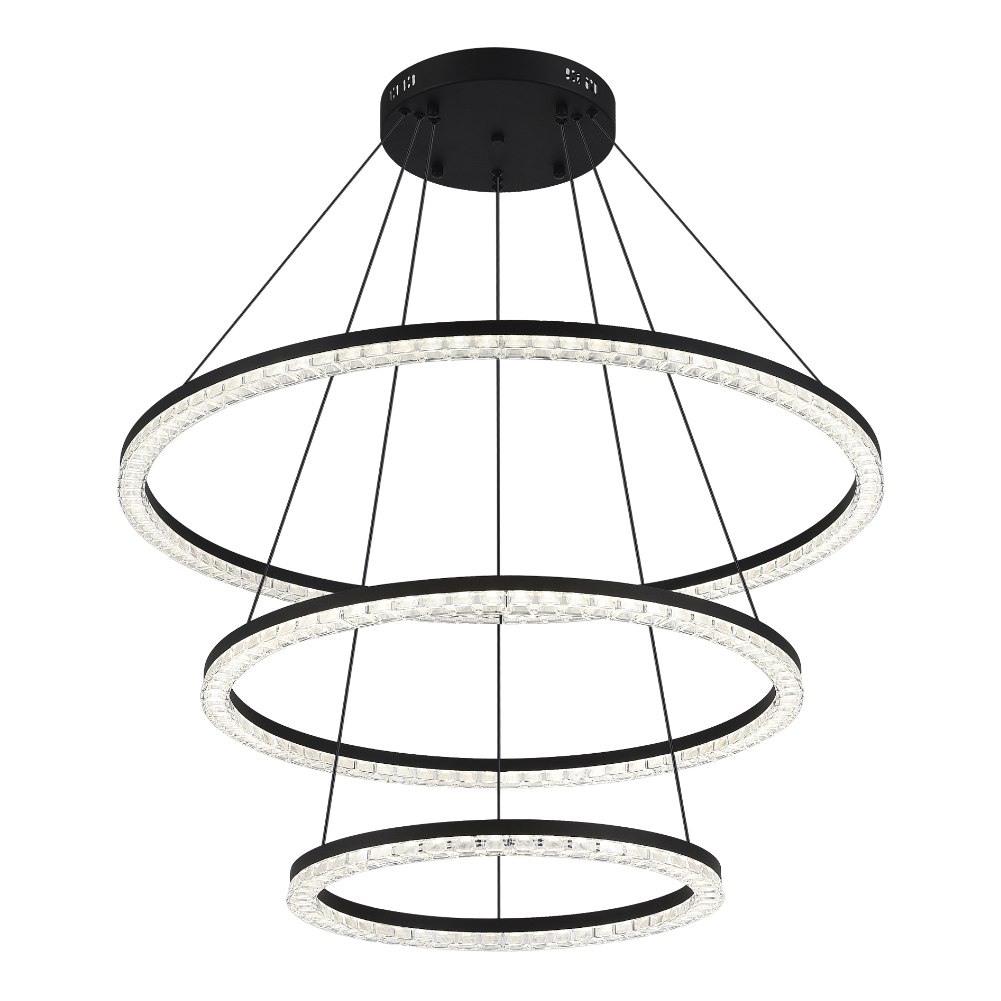 SL1018.403.03 Светильник подвесной ST-Luce черный/прозрачный LED 1*130W 4000K ЭВКЛИДИК