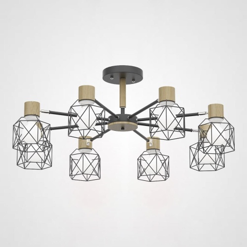 Потолочная люстра CORF B3 Black 8 lamps 189477-26