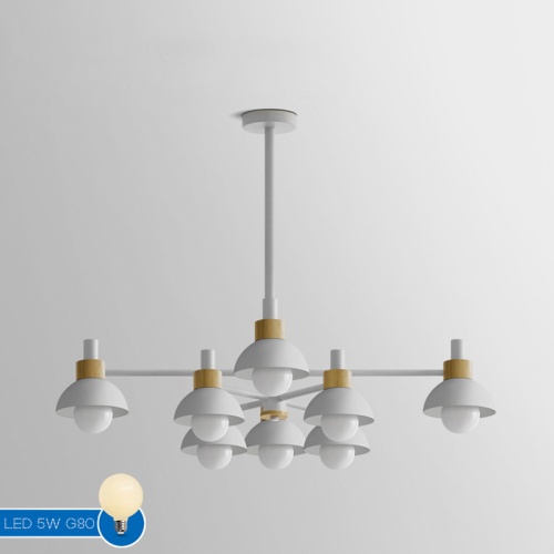 Люстра на штанге FANTA A 8 lights White 193151-26