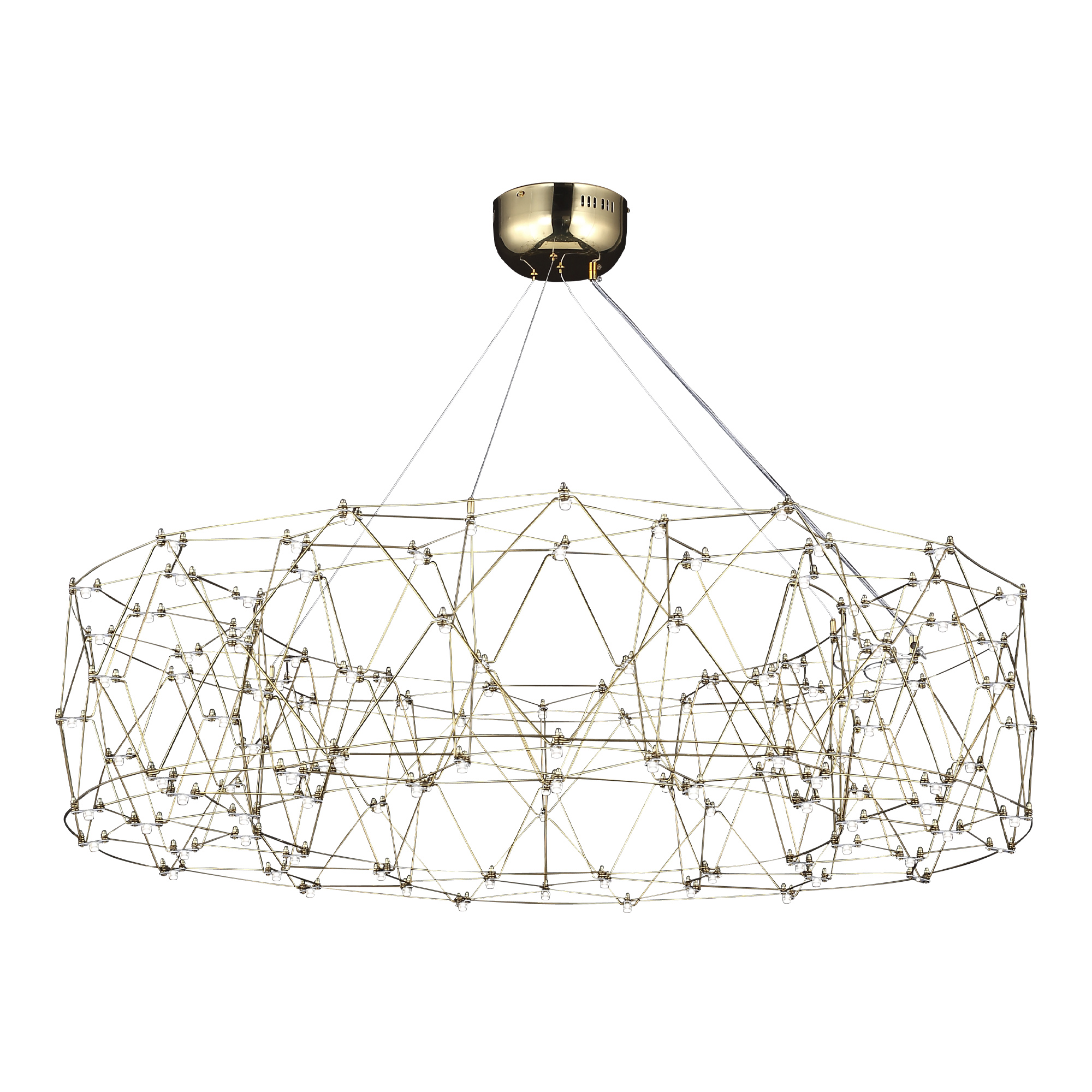 SL6602.203.72 Светильник подвесной ST-Luce Золотистый/Прозрачный LED 1*72W 4000K ГРАВЕТТА
