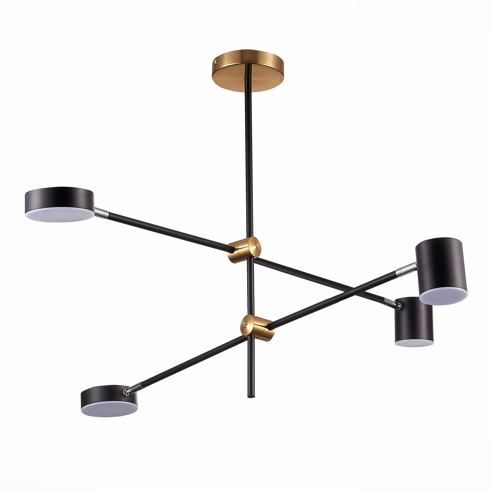 SL1604.432.04 Светильник потолочный ST-Luce Черный, Латунь/Черный LED 4*5W 3000K РОДРИГО