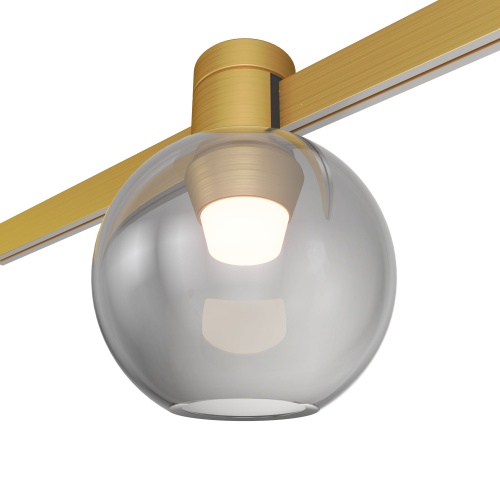 ST819.206.03 Магнитный трековый светильник FARM Золотистый LED 1*3W 3000K 128Lm 120 IP20 D85xH11 ФАРМ