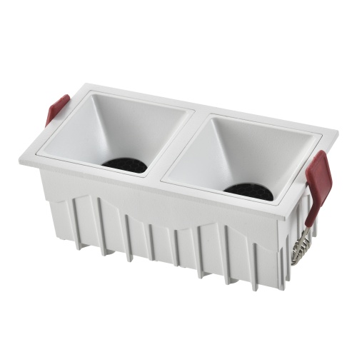 ST757.538.20 Св-к встр. Белый LED 2*10W 3000K 1400Lm Ra >90 60° IP20 L65xW126xH52 85-265V Встраиваемые светильники