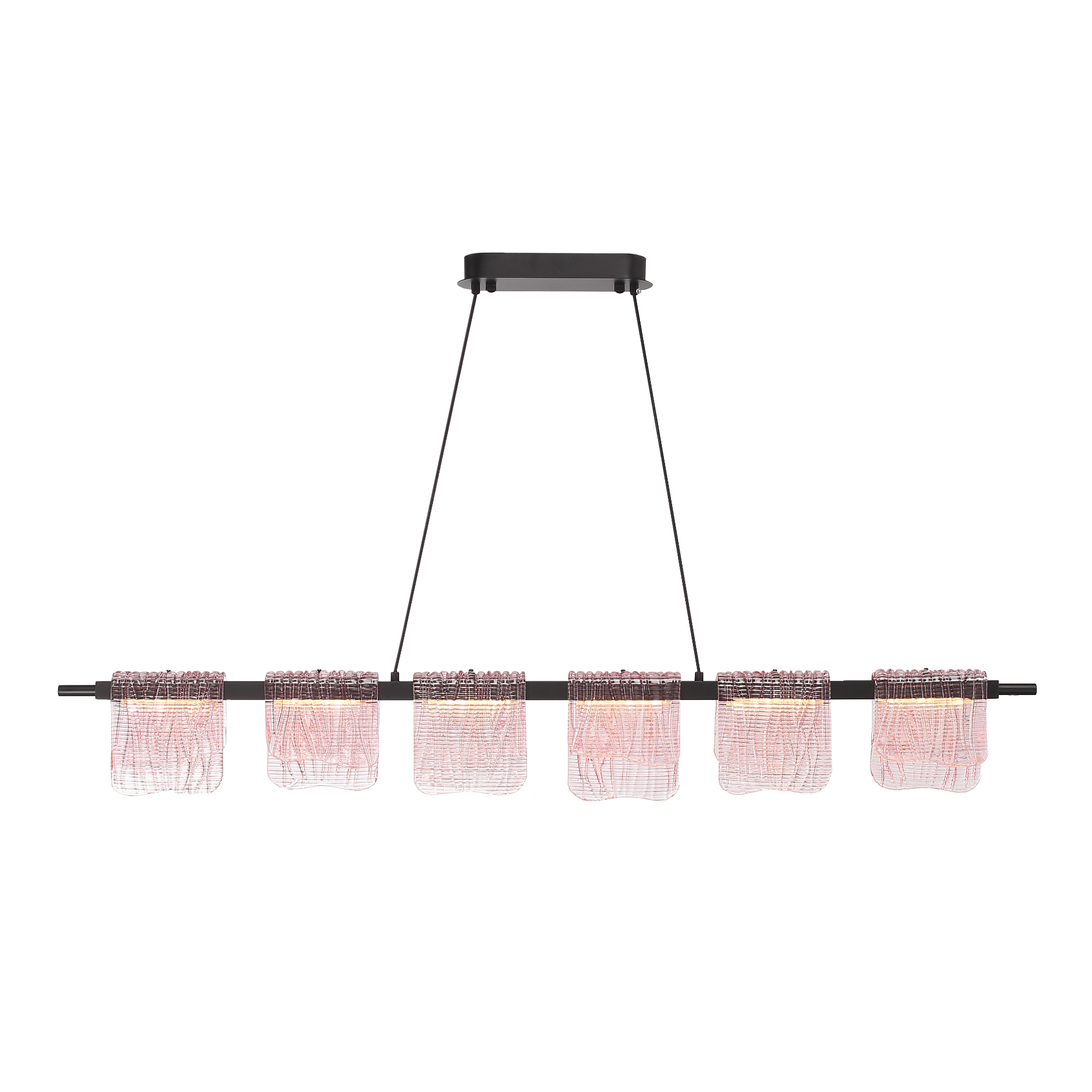SL6021.403.36 Светильник подвесной ST-Luce черный/розовый LED 1*36W 3000K ВУАЛЬ