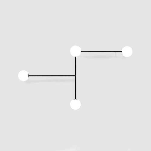 Настенный светильник LINES 4 Black 189565-26