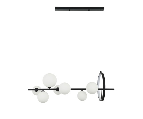 Люстра Kink Light Иона черный G9+Led (плафоны белые матовые) 07608-7A,19(01)