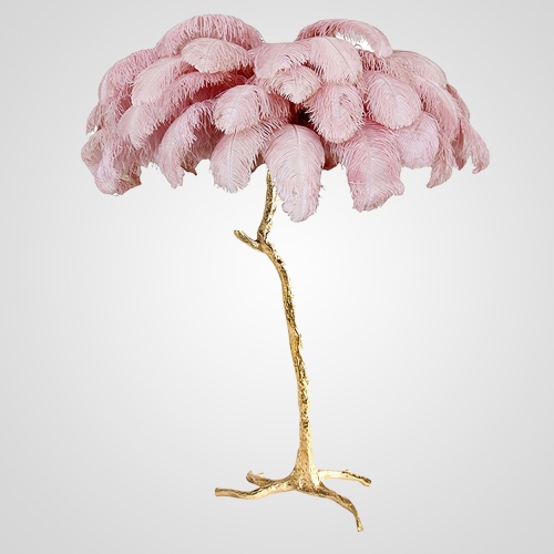 Торшер страусиные перья Feather Lamp A MODERN GRAND TOUR розовый 189583-22