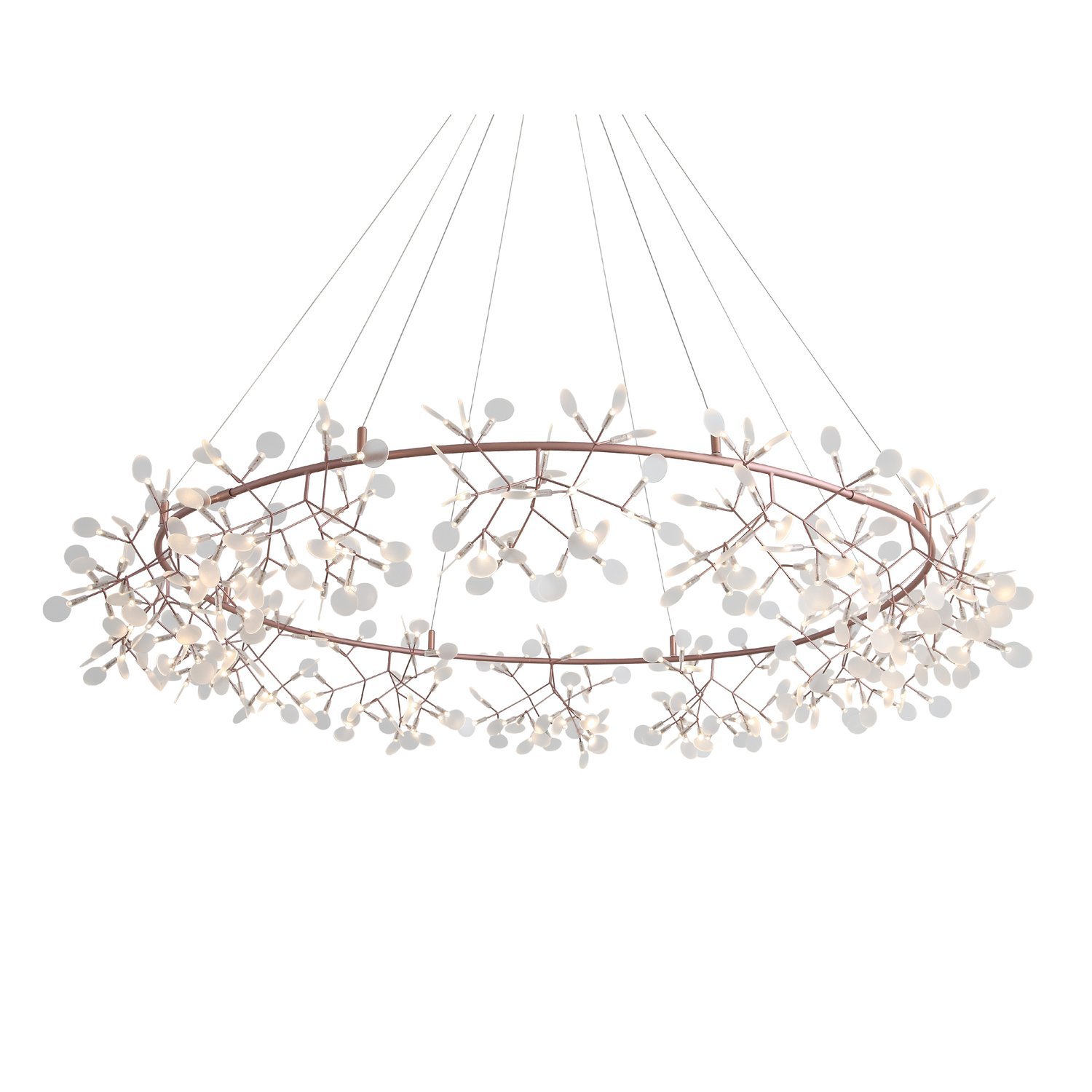 SL379.203.324 Люстра подвесная ST-Luce Медный/Белый LED 324*0,5W 3500K  (из 2-х коробок) РАФИНА