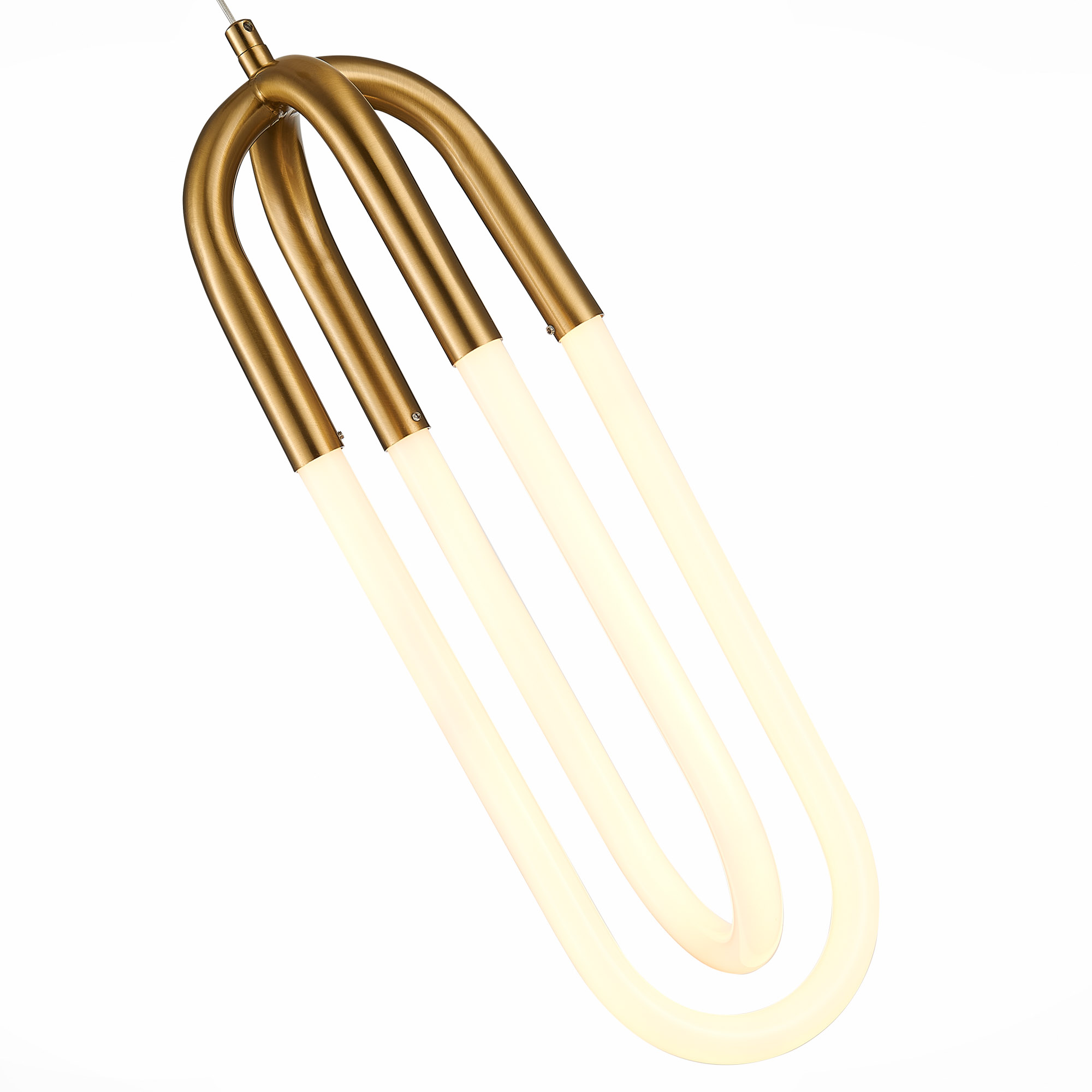 SL1579.303.02 Подвес ST-Luce Латунь/Латунь, Белый LED 2*14W 3000K МОФИСТО
