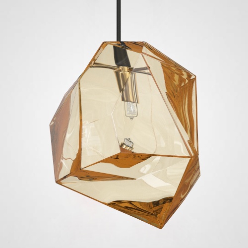 Подвесной светильник Color Ice Cube Pendant JEVIO 1 Янтарный 178463-26
