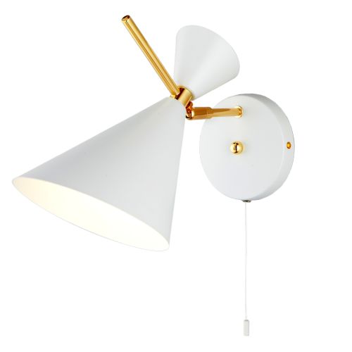 Бра 1*60Вт E14 MD.0702-1-W WH+FGD