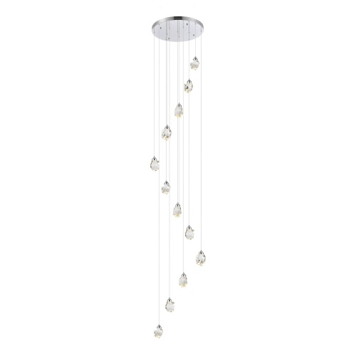 SL6114.103.12 Светильник подвесной ST-Luce Хром/Прозрачный LED 12*3W 3000K КАСКАТО