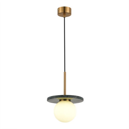 SL1191.363.01 Светильник подвесной ST-Luce Латунь/Латунь, Зеленый G9 LED 1*5W 4000K НЕБУЛА