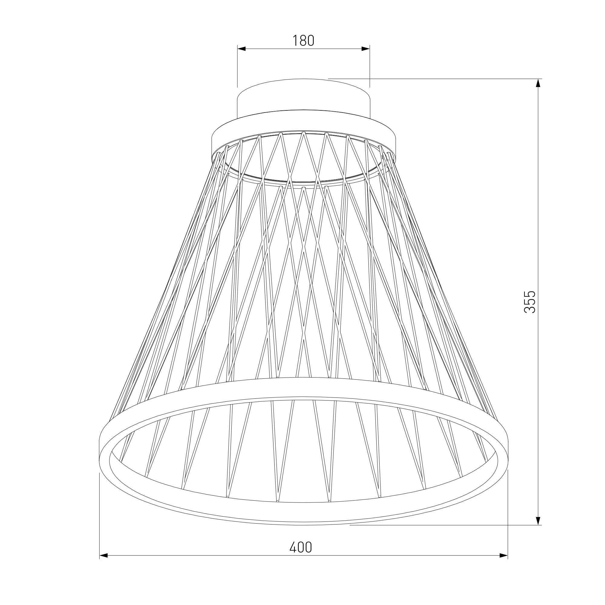 Потолочный светильник Eurosvet 40018/1 LED коричневый